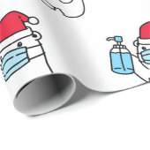 SCHATTIGE BEER MET MASKER- EN ONTSMETTINGSPAPIER CADEAUPAPIER (Rol Hoek)