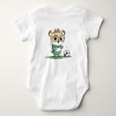 Schattige Beer met Voetbal Romper (Achterkant)