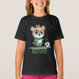 Schattige Beer met Voetbal T-shirt