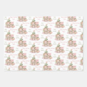 Schattige Beer Naam Kerst Verpakking Papier Bladen Inpakpapier Vel (Voorkant)