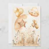 Schattige Beer Neutraal Baby shower Kaart (Achterkant)