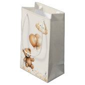 Schattige Beer Neutraal Baby shower Klein Cadeauzakje (Achterkant Gekanteld)