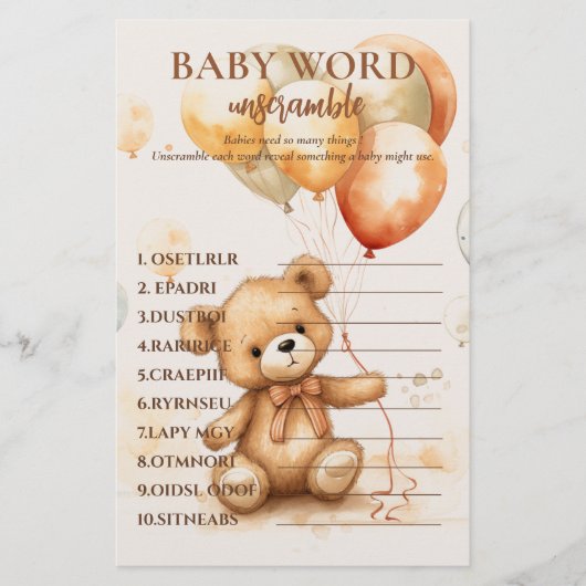 Schattige Beer neutraal Flyer (Voorkant)