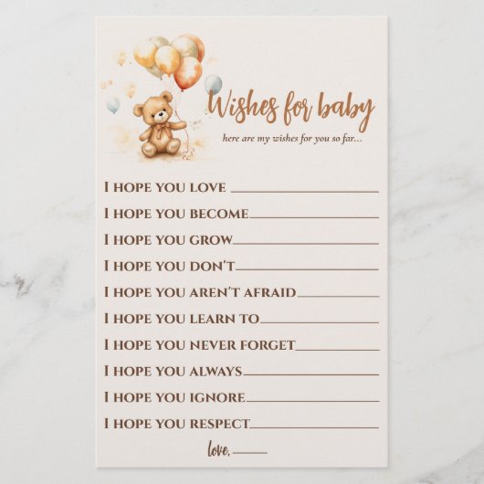 Schattige Beer neutraal Flyer (Voorkant)