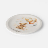 Schattige Beer neutraal Papieren Bordje (Gekanteld)