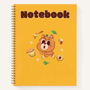 Schattige beer 💛🥨🥞 notitieboek