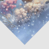 Schattige Beer & Penguin Winter Woodland Art Decou Tissuepapier (Detail)