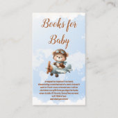 Schattige Beer Plane Adventure begint boeken voor Informatiekaartje (Voorkant)