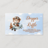 Schattige Beer Plane Adventure BegintBoeken voor B Informatiekaartje (Voorkant)