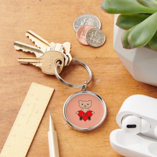 Schattige Beer Sleutelhanger (Bureau)