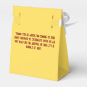 Schattige Beer Theme Boy Baby shower Bedankdoosjes (Achterkant)