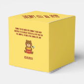 Schattige Beer Theme Boy Baby shower Bedankdoosjes (Achterkant)