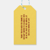 Schattige Beer Theme Boy Baby shower Gift Labels Cadeaulabel (Achterkant)