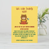 Schattige Beer Theme Boy Baby shower Kaart (Staand voorkant)
