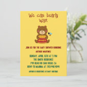Schattige Beer Theme Boy Baby shower Kaart (Staand voorkant)