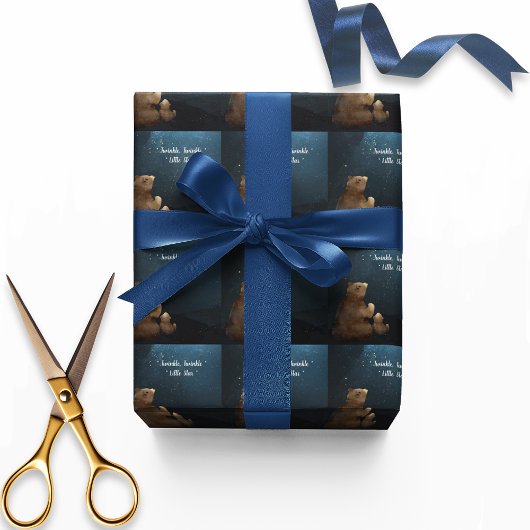 Schattige Beer Twinkle Little Star Cadeaupapier