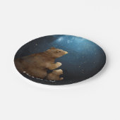 Schattige Beer Twinkle Little Star Papieren Bordje (Gekanteld)