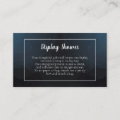 Schattige Beer Twinkle Twinkle Baby Display Douche Informatiekaartje (Achterkant)