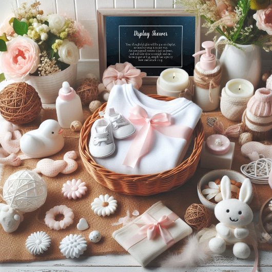 Schattige Beer Twinkle Twinkle Baby Display Douche Informatiekaartje