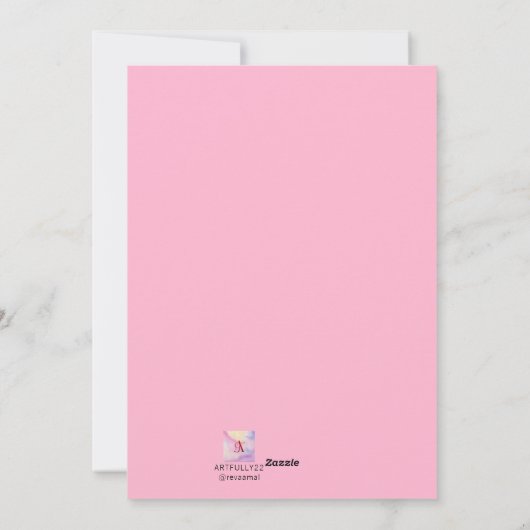 Schattige beer Valentijnskaart klas Feestdagenkaart (Achterkant)