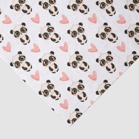 schattige beer van panda tissuepapier (Detail)