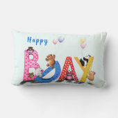 Schattige Beer Verjaardagsfeestkussen Kussen (Achterkant)