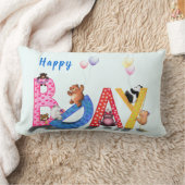 Schattige Beer Verjaardagsfeestkussen Kussen (Deken)