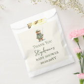 Schattige Beer visser is op weg naar Baby shower Bedankzakje (Gezegeld)