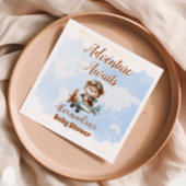 Schattige Beer vliegavontuur begint Servet