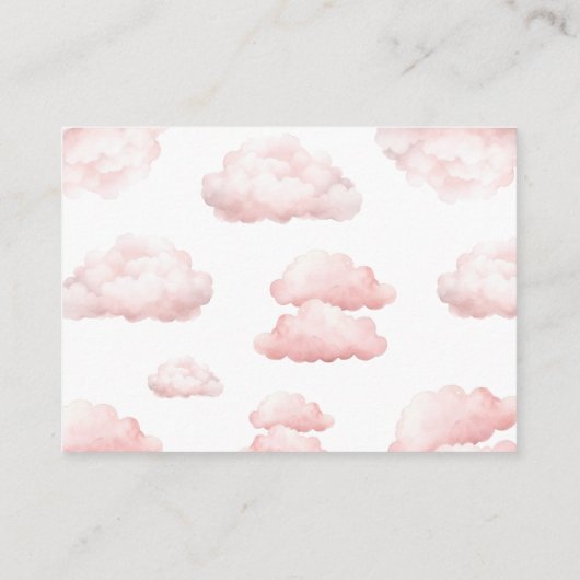 Schattige Beer Vliegtuig Roze Meisje Boeken voor B Informatiekaartje (Achterkant)