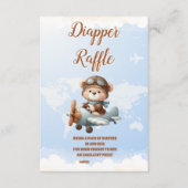 Schattige Beer vliegtuigavontuur begint met diappe Informatiekaartje (Voorkant)