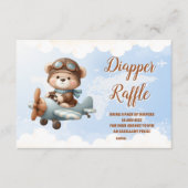 Schattige Beer vliegtuigavontuur begint met diappe Informatiekaartje (Voorkant)