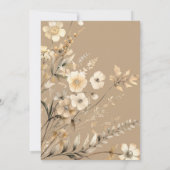 Schattige beer waterverf jongen baby shower uitnod kaart (Achterkant)