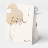 Schattige Beer We Can Bearly Wait Baby shower Bedankdoosjes (Achterkant)