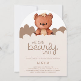 Schattige Beer We kunnen nauwelijks wachten Baby s Kaart