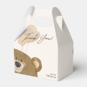 Schattige Beer We kunnen nauwelijks wachten op gen Bedankdoosjes (Achterkant)