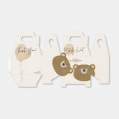 Schattige Beer We kunnen nauwelijks wachten op gen Bedankdoosjes (Uitgevouwen)