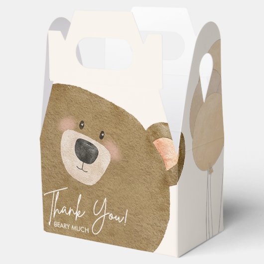 Schattige Beer We kunnen nauwelijks wachten op gen Bedankdoosjes (Geopend)