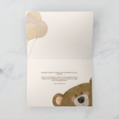 Schattige Beer We kunnen nauwelijks wachten op gen Bedankkaart (Binnen)