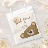 Schattige Beer We kunnen nauwelijks wachten op gen Bedankzakje (Geknipt)