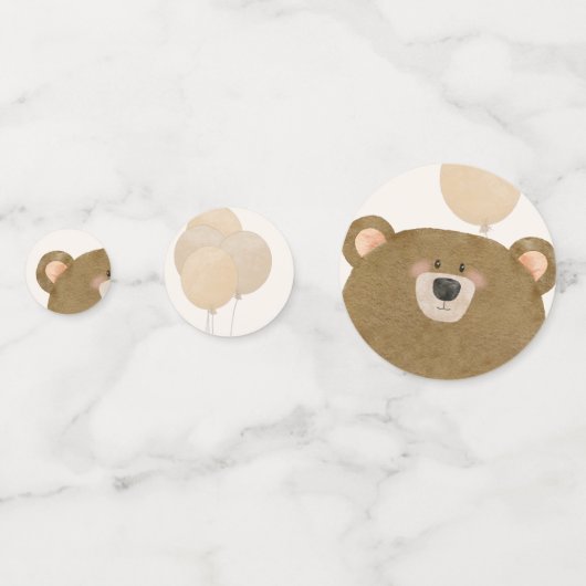 Schattige Beer We kunnen nauwelijks wachten op gen Confetti (Achterkanten)