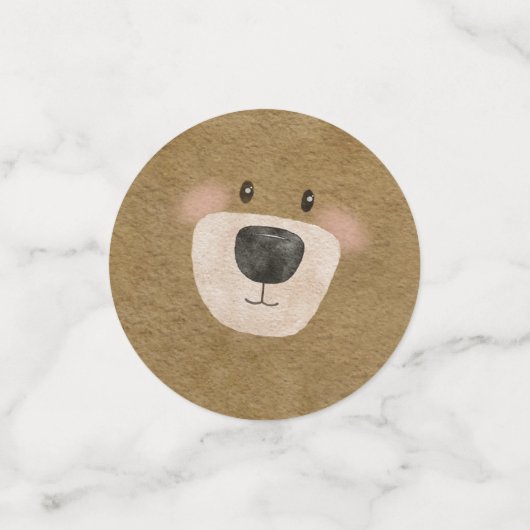 Schattige Beer We kunnen nauwelijks wachten op gen Confetti (Kleine voorkant)