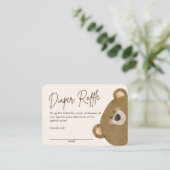 Schattige Beer We kunnen nauwelijks wachten op gen Informatiekaartje (Staand voorkant)