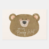 Schattige Beer We kunnen nauwelijks wachten op gen Inpakpapier Vel (Voorkant 3)