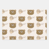 Schattige Beer We kunnen nauwelijks wachten op gen Inpakpapier Vel (Voorkant 2)