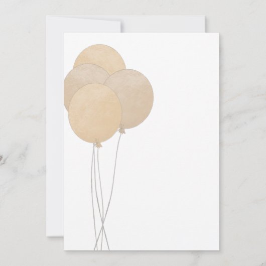 Schattige Beer We kunnen nauwelijks wachten op gen Kaart (Achterkant)