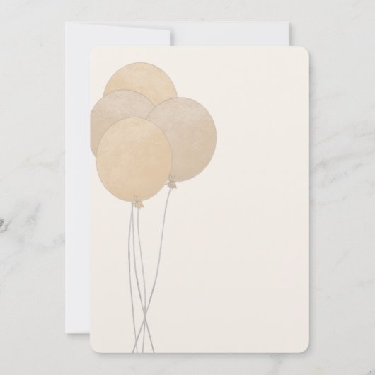 Schattige Beer We kunnen nauwelijks wachten op gen Kaart (Achterkant)