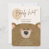 Schattige Beer We kunnen nauwelijks wachten op gen Kaart (Voorkant)