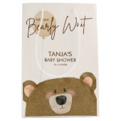 Schattige Beer We kunnen nauwelijks wachten op gen Medium Cadeauzakje (Voorkant)