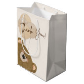 Schattige Beer We kunnen nauwelijks wachten op gen Medium Cadeauzakje (Achterkant Gekanteld)